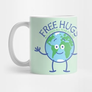 Planet Earth accept free hugs all year round Mug